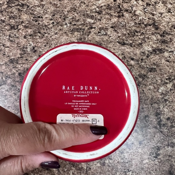 Rae Dunn Valentine’s Day canister - Picture 4 of 5